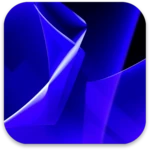 blue live wallpaper android application logo